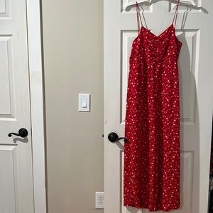 Madewell Ruched Wide-Leg Jumpsuit Prairie Posies